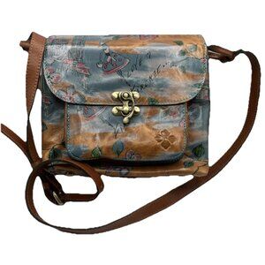 Patricia Nash Beautiful Girl Print Leandra Flap Crossbody Messenger Bag 10th Ann